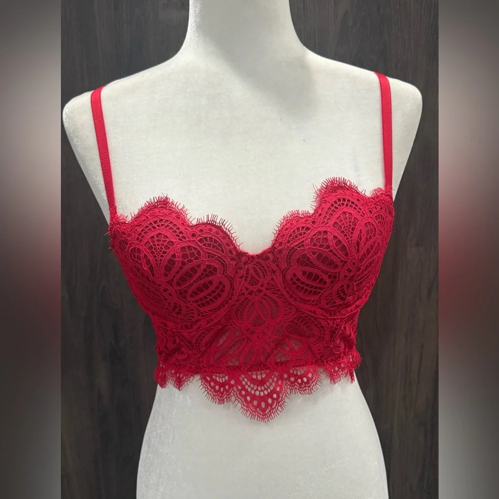 Victoria’s Secret dream angels lace corset bra/ cheekini panty set - Picture 6 of 10